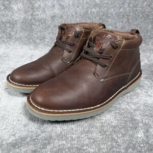 Florsheim Navigator Jr. Plain Toe Chukka Boots Size 6 M Brown Leather